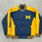 Michigan Distressed Full-Zip Jacket