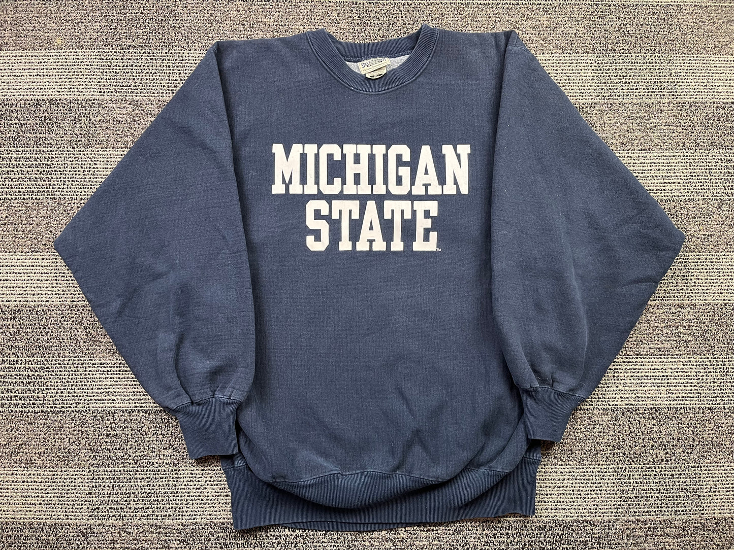 Michigan State Reverse Weave Crewneck