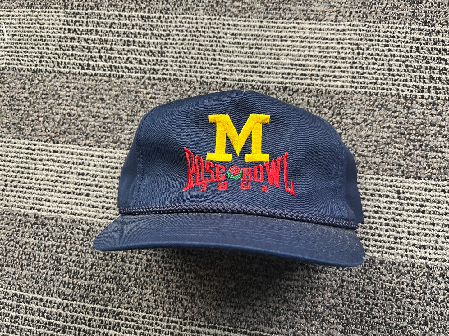 Vintage Michigan Rose Bowl Hat 