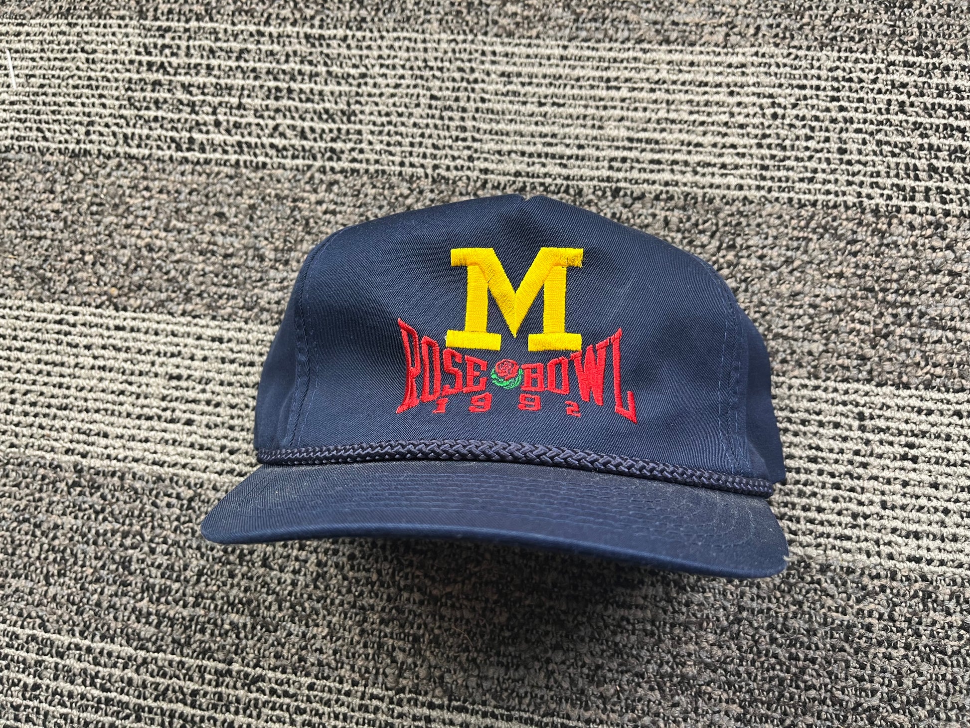 Vintage Michigan Rose Bowl Hat 