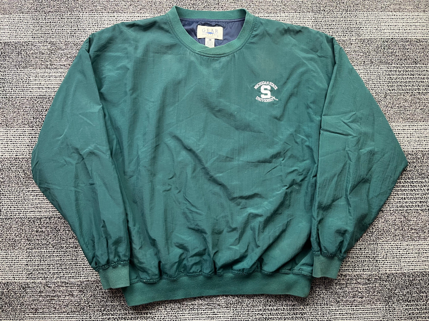 Michigan State Embroidered Pullover