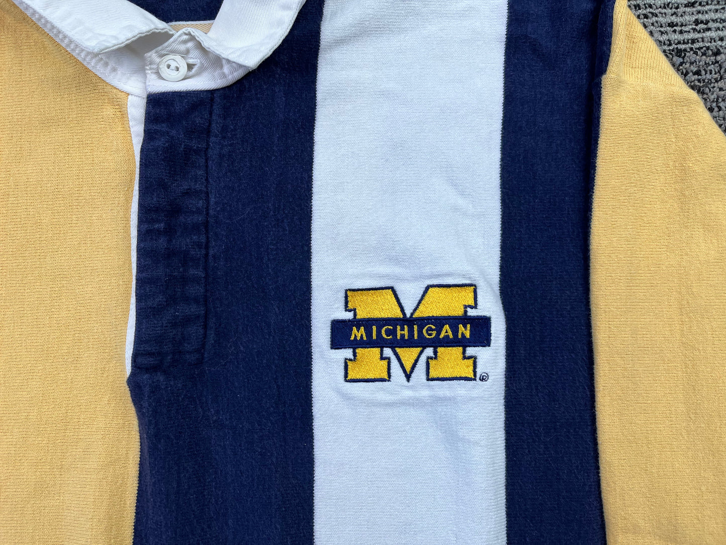 Michigan Long-Sleeve Embroidered Polo