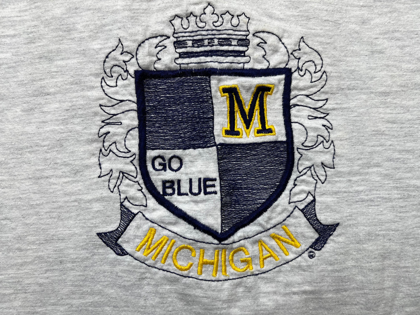 Michigan Embroidered Long-Sleeve T-Shirt