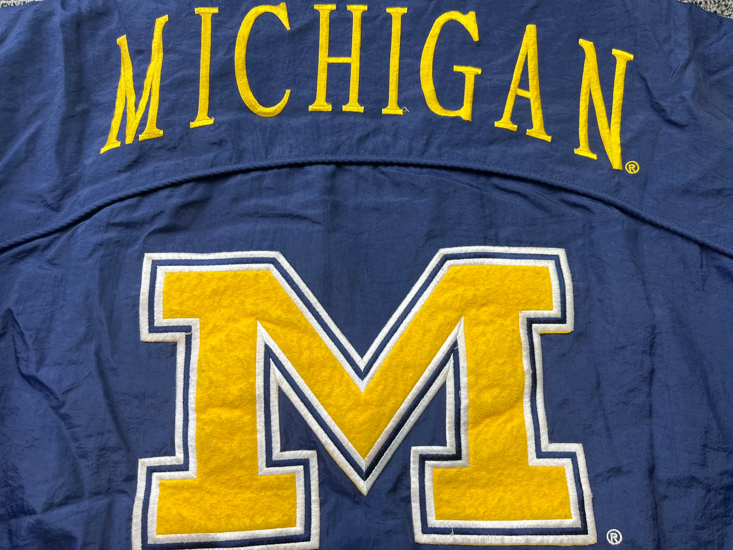 Michigan Embroidered Puffer Jacket